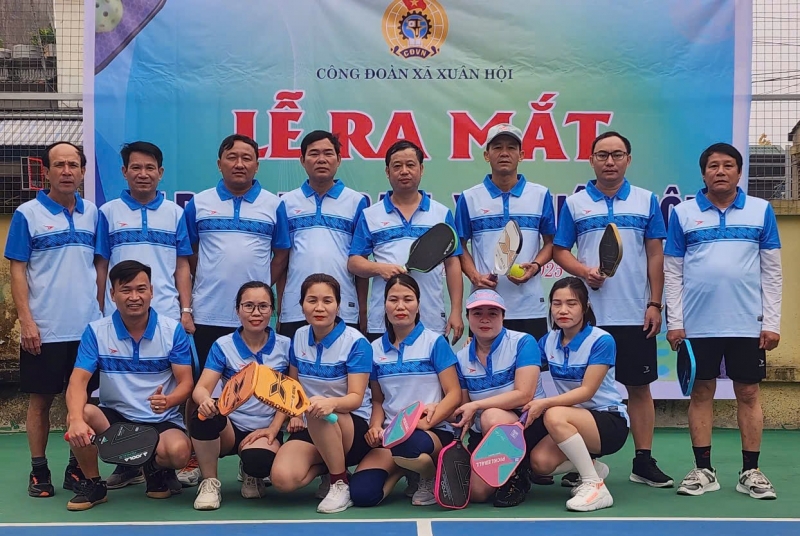 Công đoàn cơ sở xã Xuân Hội: Ra mắt Câu lạc bộ PICKLEBALL trong cán bộ, đoàn viên, CNVCLĐ